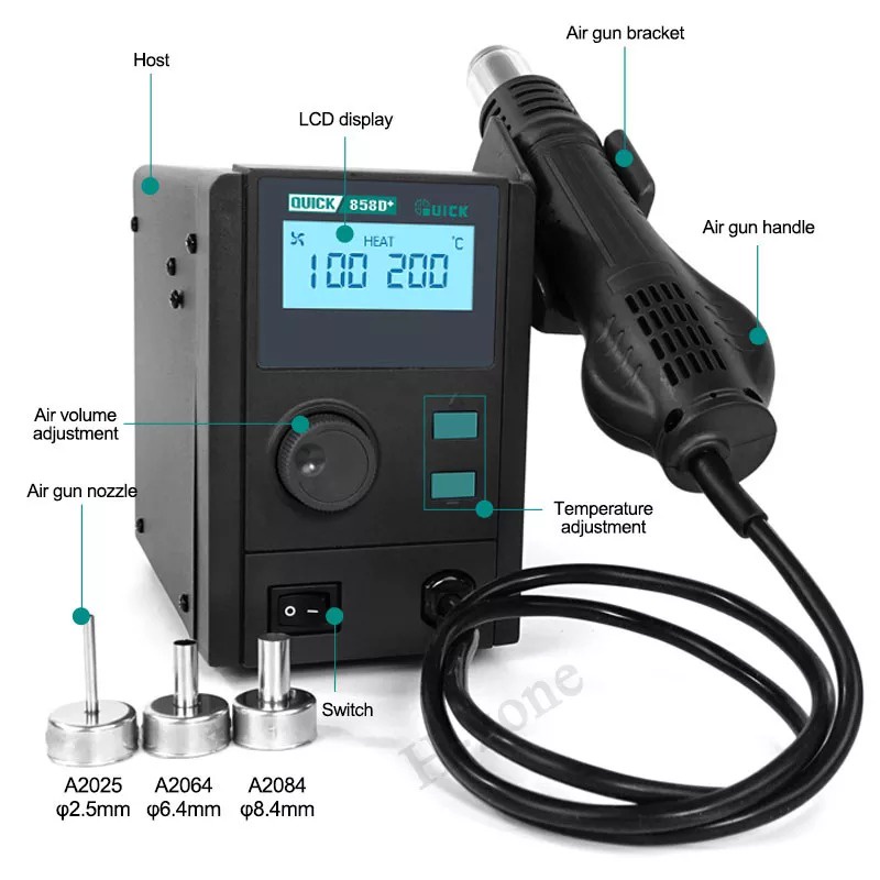 Máy khò Quick 858D+ chính hãng