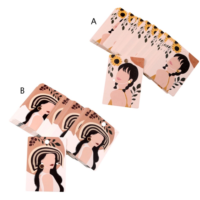 Set 100 Thẻ Trưng Bày Bông Tai Trang Sức