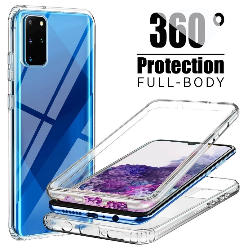 Ốp Điện Thoại Mềm Trong Suốt Bảo Vệ Toàn Diện 360 Độ 2 Trong 1 Cho OPPO A74 A76 A96 A36 A16 A54 Realme 9i 8i C21Y C25Y Narzo 50