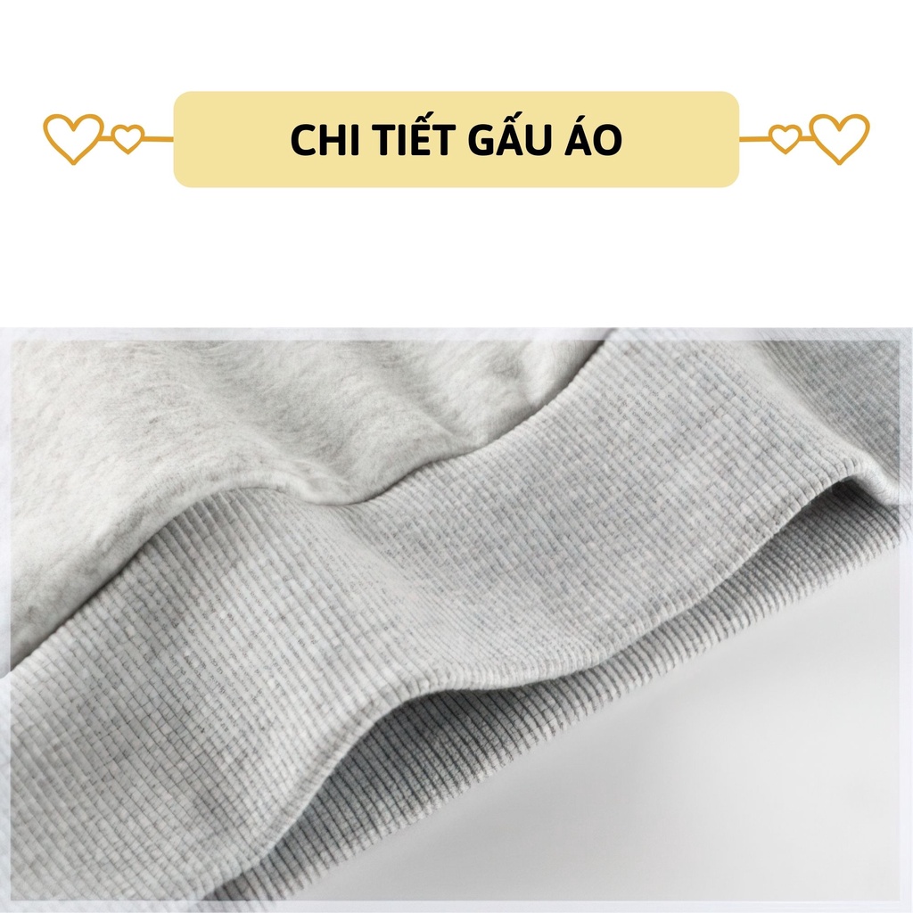 Áo thun nỉ bé trai dài tay 27Kids áo nỉ da cá lót lông nam cho trẻ từ 2-10 tuổi BLSS1