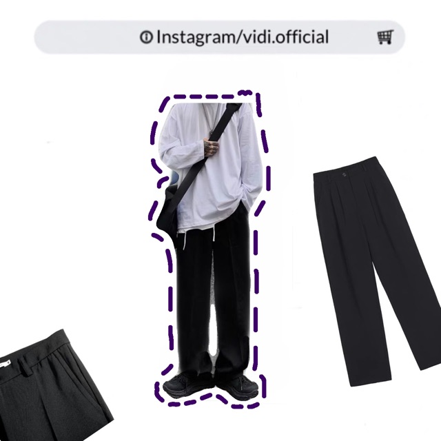 Black Wide Pant (Quần Tây Ống Rộng)