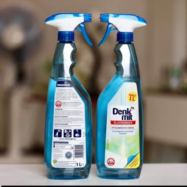 Nước lau kính DENKMIT sạch bóng 1L