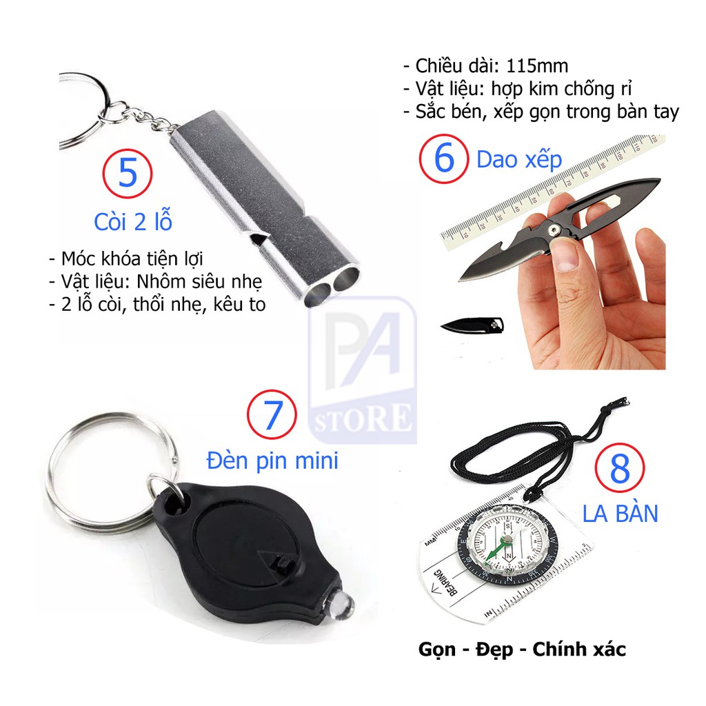 Hộp Sinh Tồn SOS – 9 Món Phụ kiện Phượt Thủ Tiện Lợi Phong Cách | BigBuy360 - bigbuy360.vn
