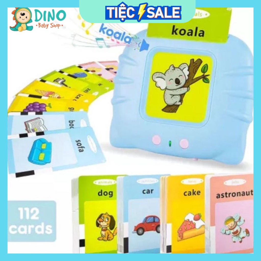 Máy đọc từ vựng tiếng anh, máy đọc 112 thẻ flashcard 224 từ vựng tiếng anh cơ bản giúp bé học thần tốc