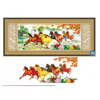 Tranh đính đá mã đáo thành công  (KT:110 x 50 cm)