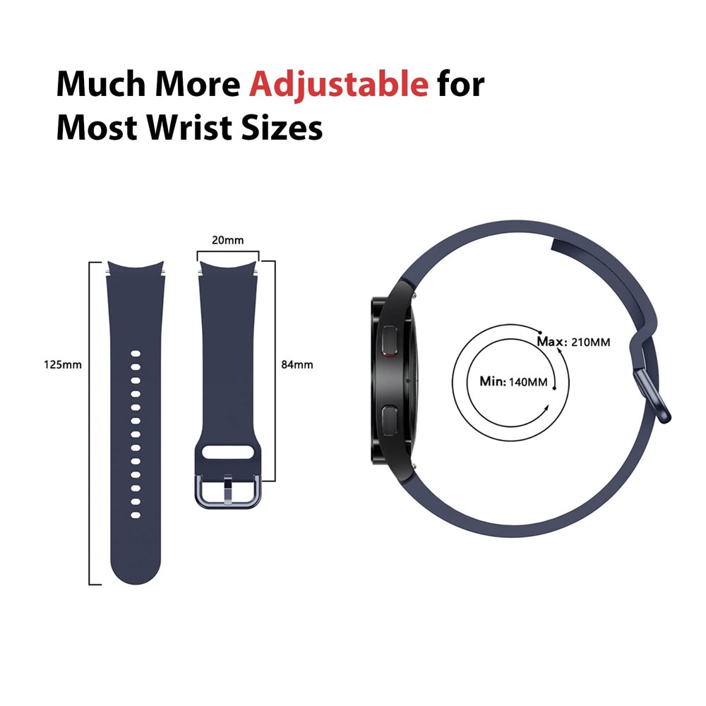 Dây Đeo Thể Thao Silicone Cho Đồng Hồ Thông Minh Samsung Galaxy Watch 4 40mm 44mm Galaxy Watch 4 Classic 42mm 46mm