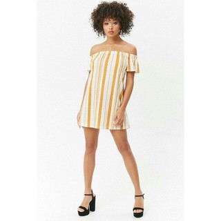 Đầm FOREVER21 thun suông trễ vai