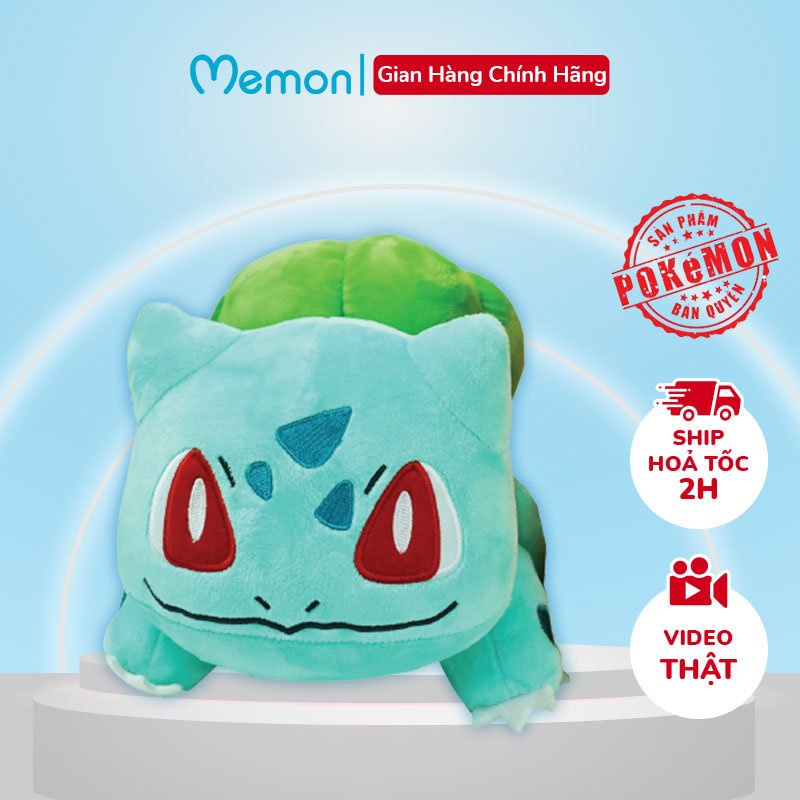 [Mã LIFEM1 giảm 50k đơn 99k] Gấu Bông Ếch Fushigidane Pokemon Cao Cấp Memon