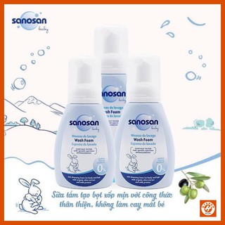 Sữa Tắm Tạo Bọt Baby Sanosan Chiết Xuất Oliu Hữu Cơ 250ml