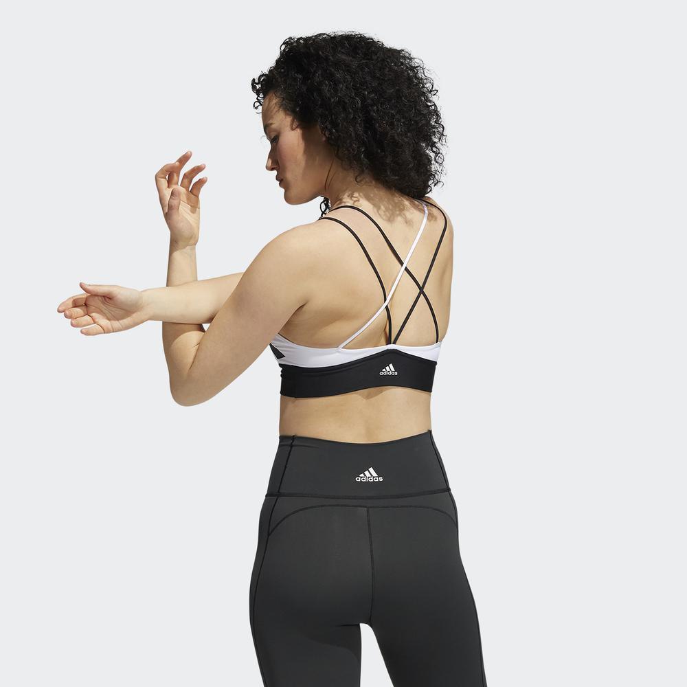 Áo Ngực Thể Thao adidas TRAINING Nữ Áo Bra Tập Luyện Light Support All Me Màu trắng GR8208