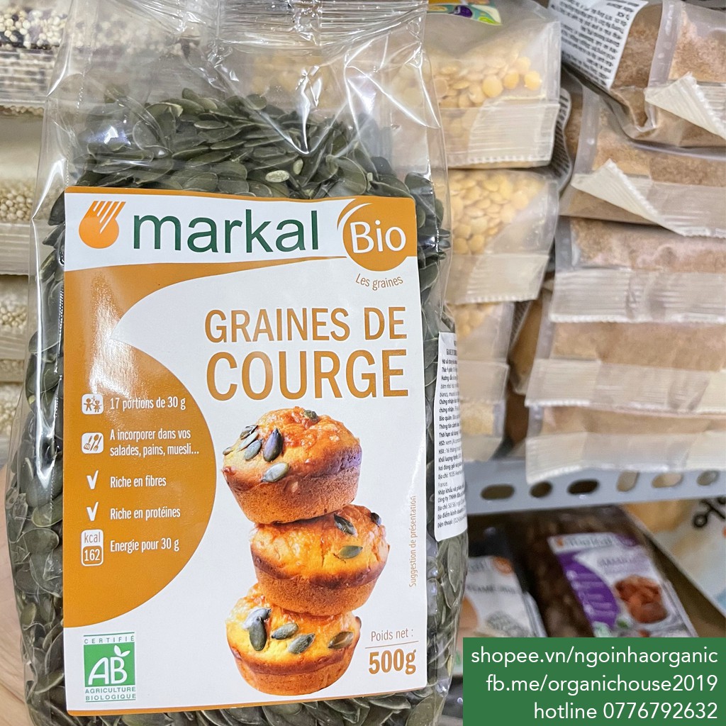 Hạt bí hữu cơ Markal 500g