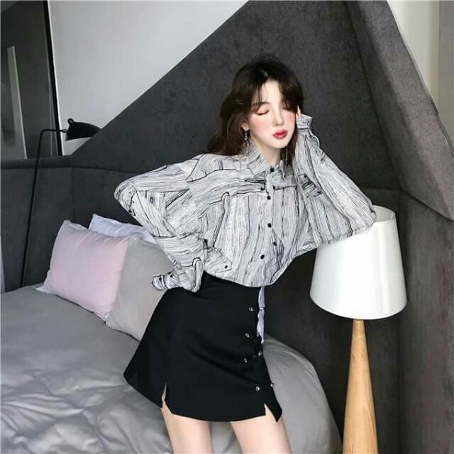 Chân váy ghim băng unisex (ảnh thật) | BigBuy360 - bigbuy360.vn