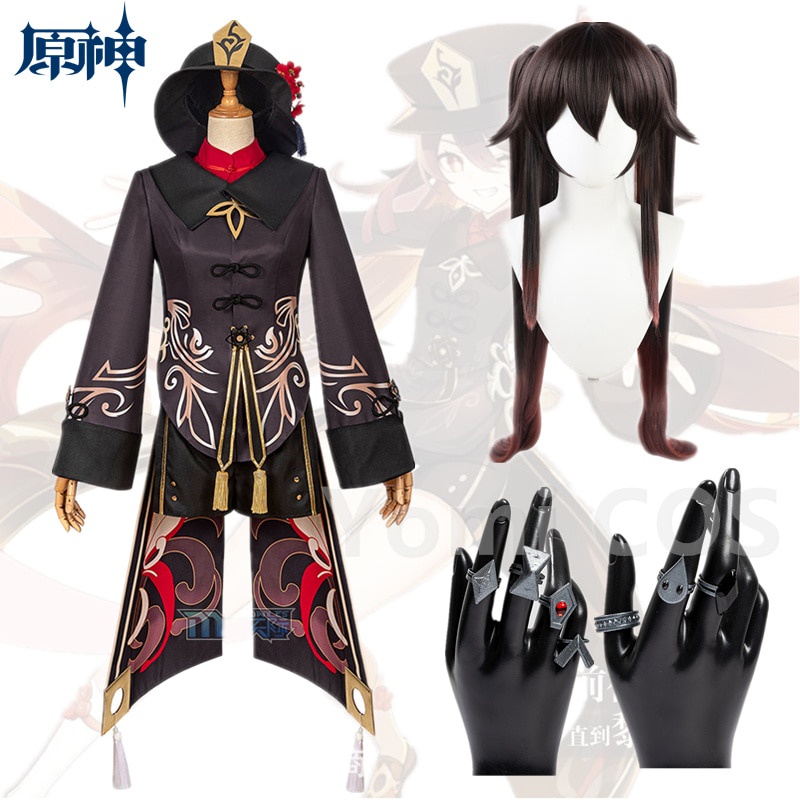 Trang phục/ Tóc giả/ Nhẫn hóa trang nhân vật game Hutao Game Genshin Impact (có bán lẻ)