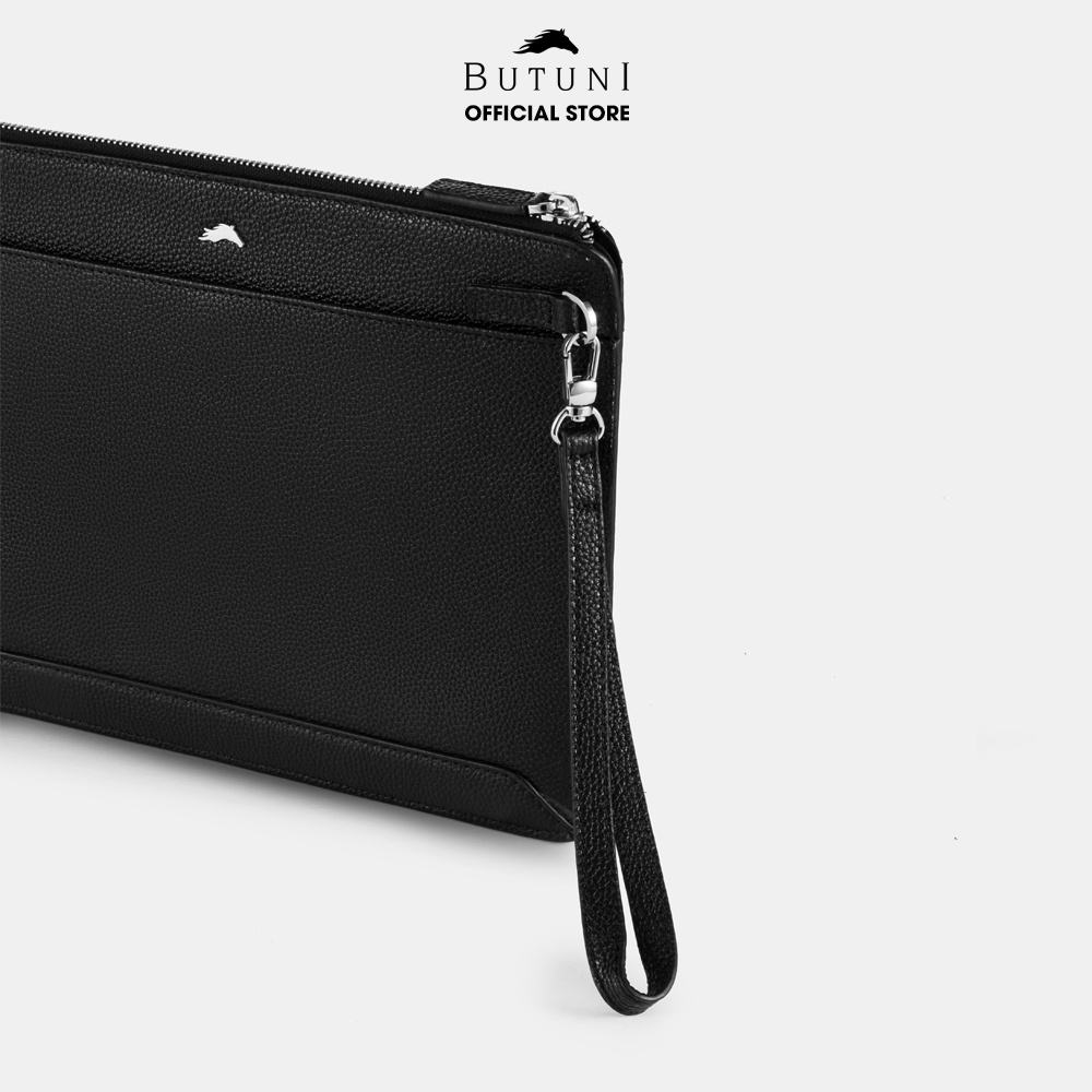 Clutch da thật Butuni Ipad Slim Active Clutch - Đen