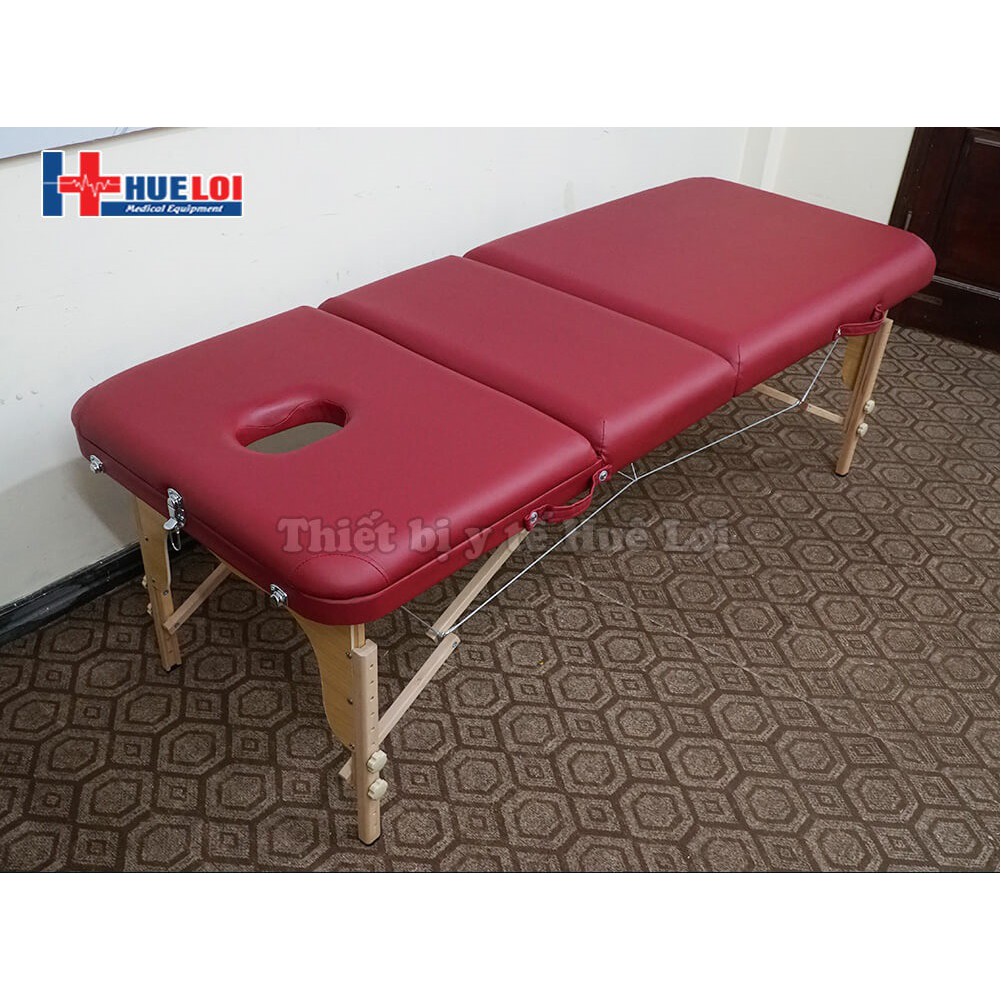 Giường massage body gấp gọn chân gỗ (Model HL5) nhập khẩu chính hãng