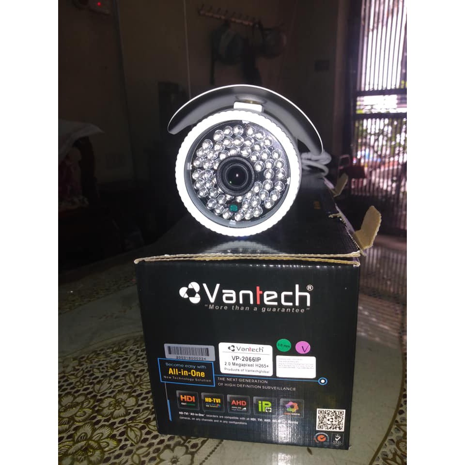 Camera PoE IP 2.0MP Vantech VP-2066IP