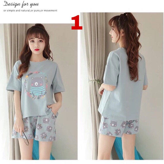 Bộ mặc nhà nhiều hình cute