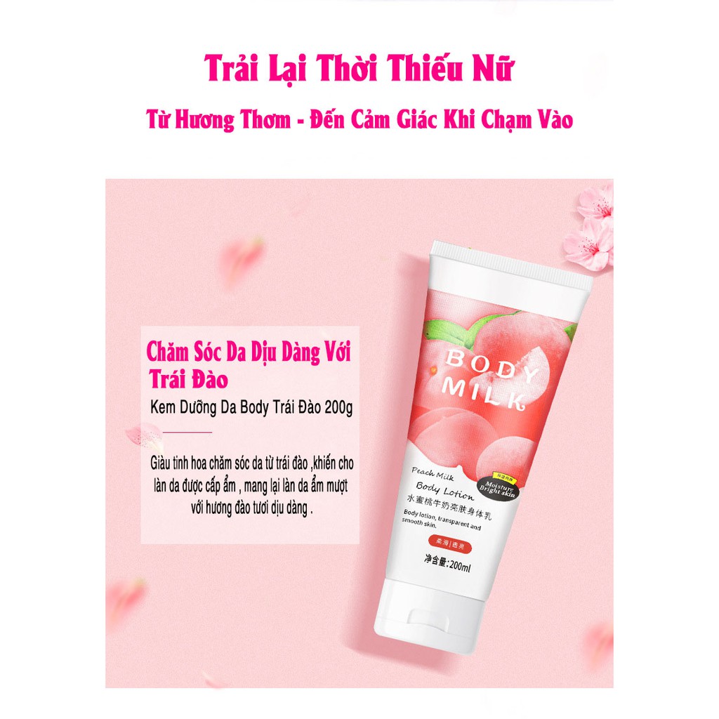 [CHÍNH HÃNG] FUSHITING Sữa Dưỡng Thể Trắng Da Chiết Xuất Đào Làm Trắng Làm Mờ Thâm Cấp ẩm Chống Năng 150g | BigBuy360 - bigbuy360.vn
