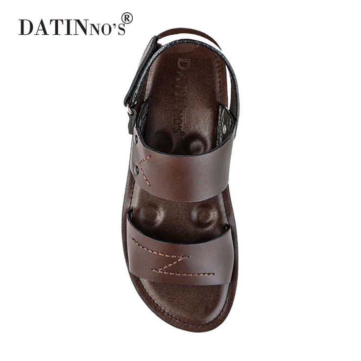 Giày Sandal Nam Da Bò DATINNOS Đen Nâu - AHSD207 ⬲