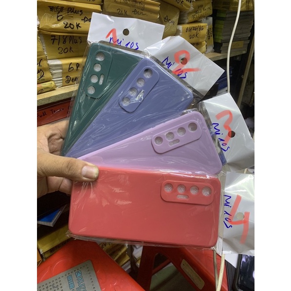 Ốp lưng Xiaomi Mi 10S dẻo màu bảo vệ cam