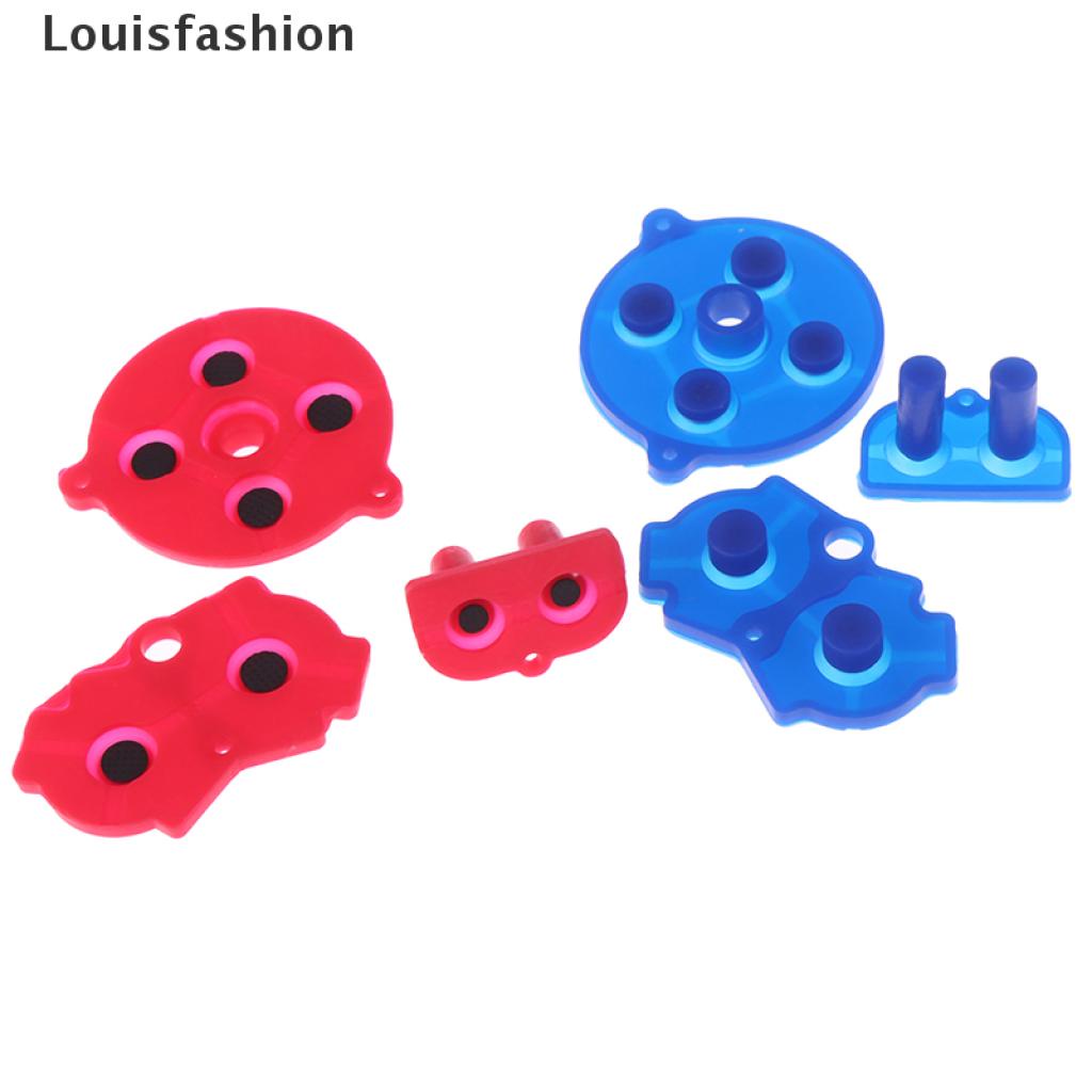 [Louisfashion] 3pcs/set New silicone conductive rubber button pad for gba New Stock