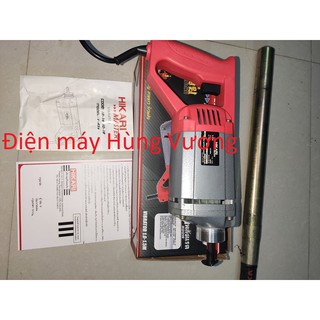 Bộ máy đầm dùi bê tông cầm tay HIKARI madein TháiLan V-45a, 800W, kèm dây dùi 1,2m, động cơ dây đồng chịu nhiệt.