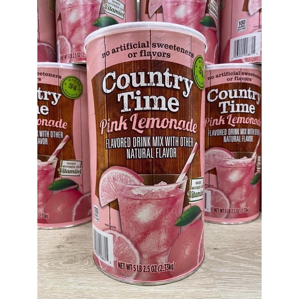 Bột pha nước chanh Country Time Lemonade của Mỹ 2.33kg/ hộp