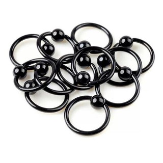 KHUYÊN TRÒN 1 BI MÀU ĐEN/ KHUYÊN XỎ TAI/ MŨI TRÂU SEPTUM