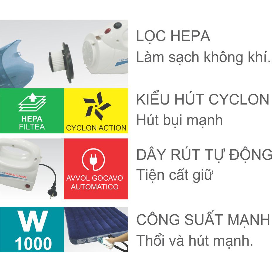 Máy hút bụi cầm tay Korea King 809C