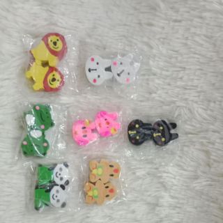 Gôm cặp hình thú 2 cục/túi SP000396
