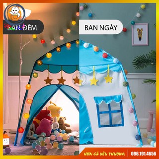 Lều Ngủ Công Chúa Cho Bé Lều Hoàng Tử Cho Bé Loại To Khung chắc chắn Vải Dù Mềm Mại Chắc Chắn s2