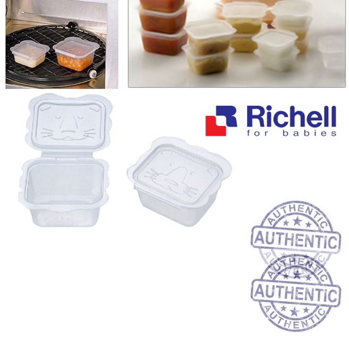 (Giao nhanh) (Giao nhanh) Bộ 10 Hộp Chia Thức Ăn Richell RC98106 - 50ml