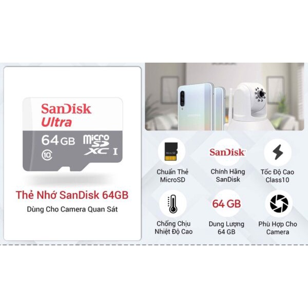 [Hỏa Tốc - HCM] Thẻ Nhớ Micro Sandisk 32GB/64GB 100MB/s | Hàng Chính Hãng | Bảo Hành 5 Năm | LSB Store