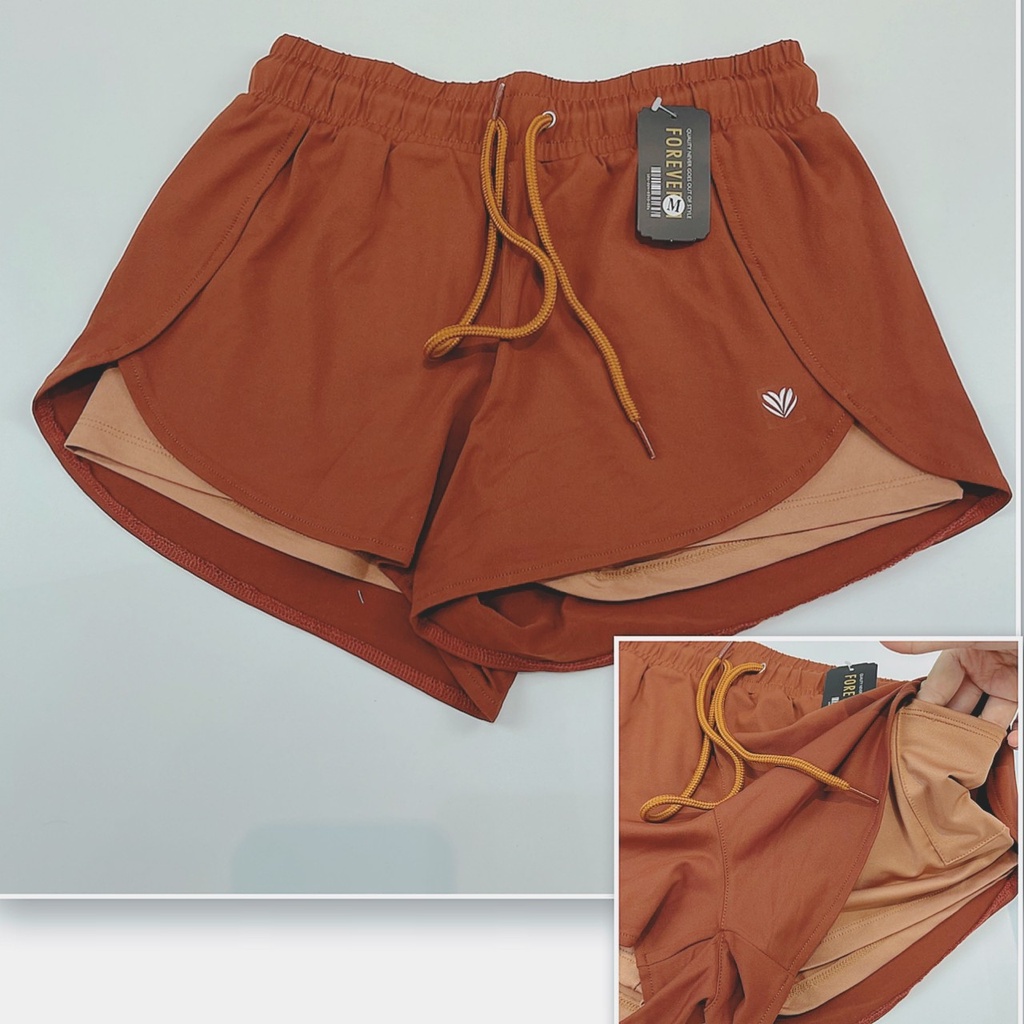 Quần Đùi Boxer 2 Lớp F.2.1 Thun Plolly - yoga An Viên