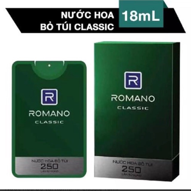 Nước hoa bỏ túi romano 18ml