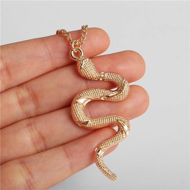 IF ME Vòng cổ mạ vàng / bạc mặt hình rắn thời trang cho nữ