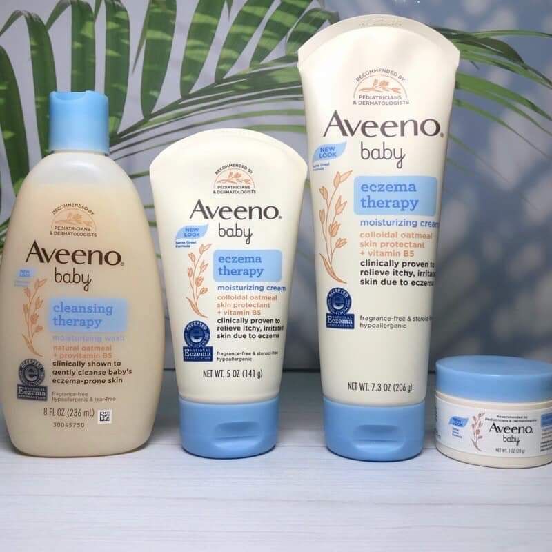 [HÀNG MỸ] KEM DƯỠNG AVEENOBABY aveeno baby ECZEMA 141GRAM CHO BÉ BỊ CHÀM SỮA - Date mới nhất