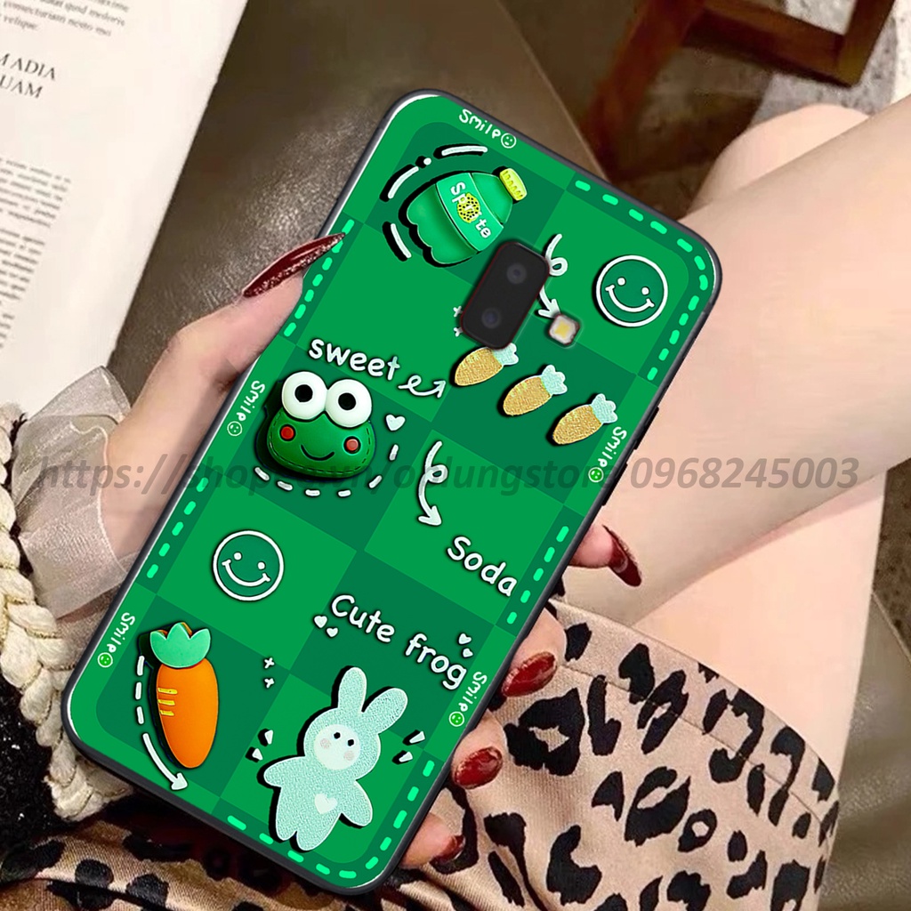 Ốp lưng Samsung J6 / J6 2018 / J6 Plus / J6+ in hình 3D gấu cute cool ngầu giả nổi.