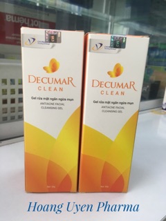 Gel rửa mặt ngăn ngừa mụn Decumar - 50gr