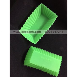 Bộ 10 Khuôn silicon rời chữ nhật làm bánh bột lọc