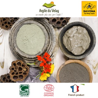 1kg - 500g - 100g Bùn Khoáng Xanh Pháp - Bột Đất Sét Xanh Pháp - French Green Clay Powder SavonA 1kg - 500g - 100g
