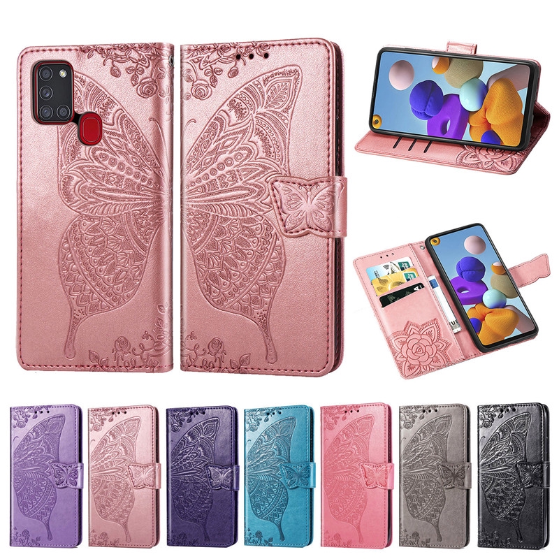 Bao Da Điện Thoại Nắp Lật Họa Tiết Bướm 3d Cho Samsung A21s A51 5g A71 5g Galaxy Ốp | BigBuy360 - bigbuy360.vn