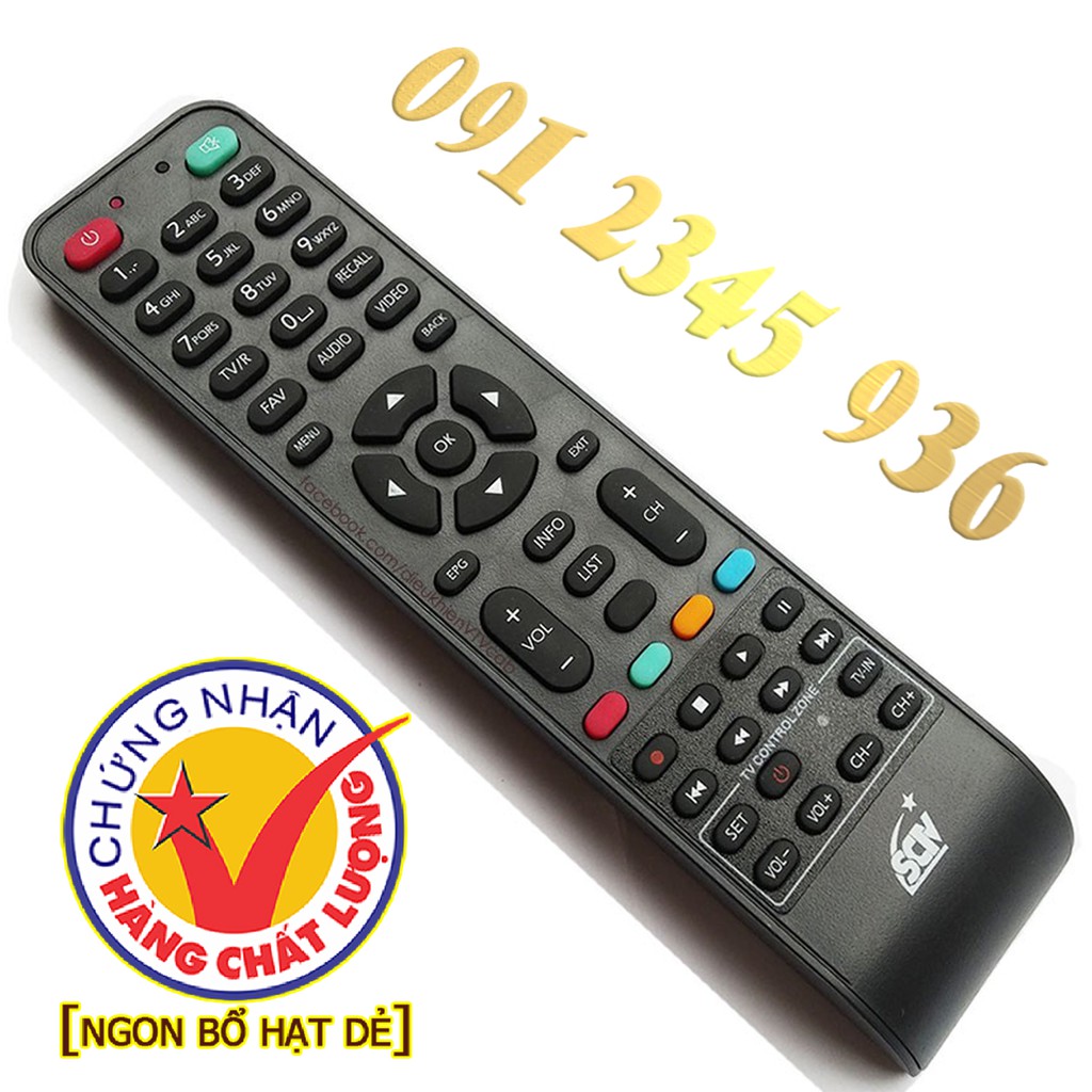 Điều khiển SCTV cho đầu kỹ thuật số TvBox