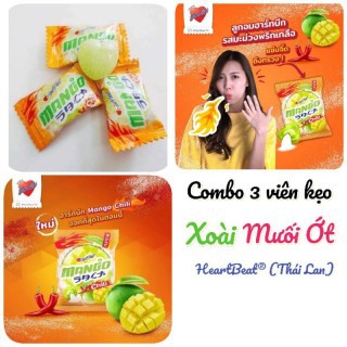 [CHÍNH HÃNG]Kẹo Xoài Muối Ớt Hartbeat Mango Salt Chili Thái Lan - 120gr