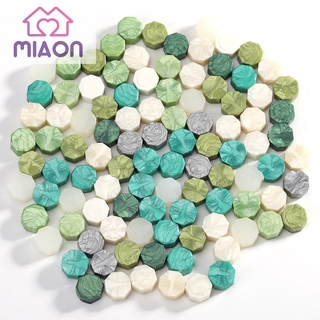 Sáp 100pcs Retro Octagon Fire Painting Pill Sealing Wax Grain Stamping Envelope