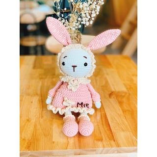 Cặp đôi thỏ len móc đáng yêu  (550.000đ/đôi, lẻ 300.000đ/bé)
