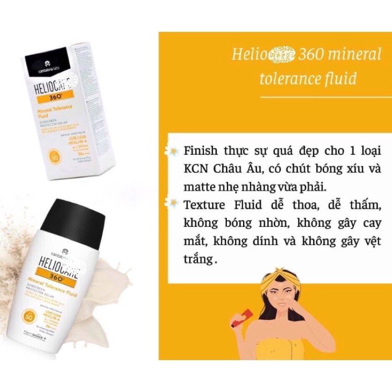 [Trả order] Kem chống nắng Helio Mineral Tolerance và Water Gel 50ml