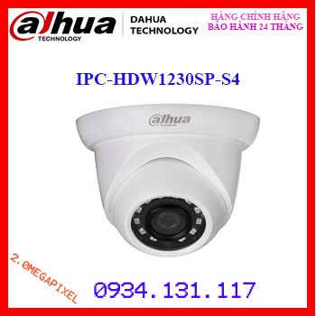 Camera IP Dome hồng ngoại 2.0 Megapixel DAHUA IPC-HDW1230SP-S4