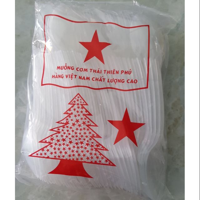 Muỗng cơm trong 1 bịch 100 cái