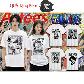 HOT BST Áo thun  One Piece T shirt White shirt Unisex tee Anime Manga KÈM QUÀ TẶNG